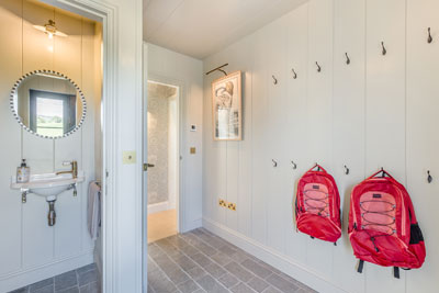 Boot room for hiking gear