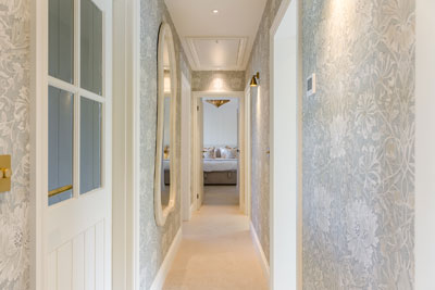 Bright hallway corridor